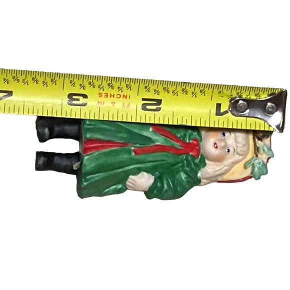 Gorham Porcelain "Mistletoe Girl" Thomas Nast Christmas Ornament - 3 1/4" Tall - Picture 7 of 11